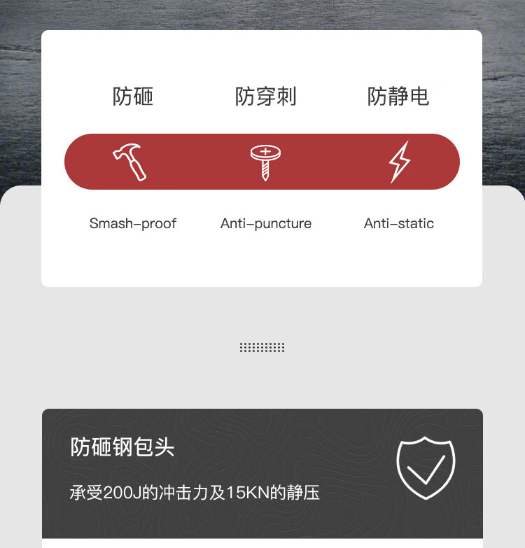 Honeywell霍尼韦尔SHQ323501 Q3防砸防静电安全鞋7
