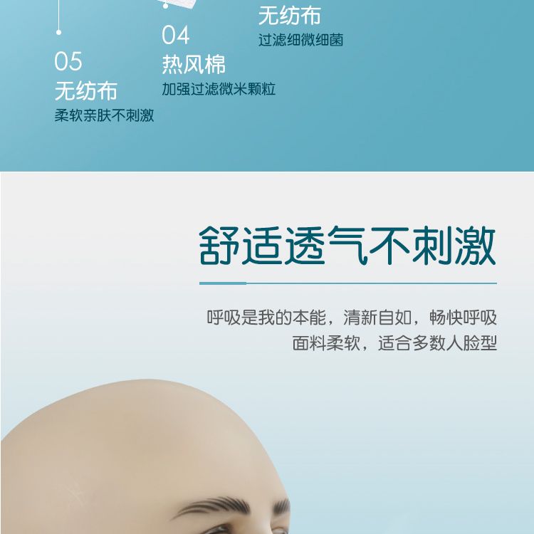 冠桦8861V带阀防尘口罩图6
